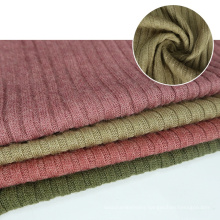 Hot sale different types of 4x4 ribbed textile  knit rayon nylon rib polyamide fabric